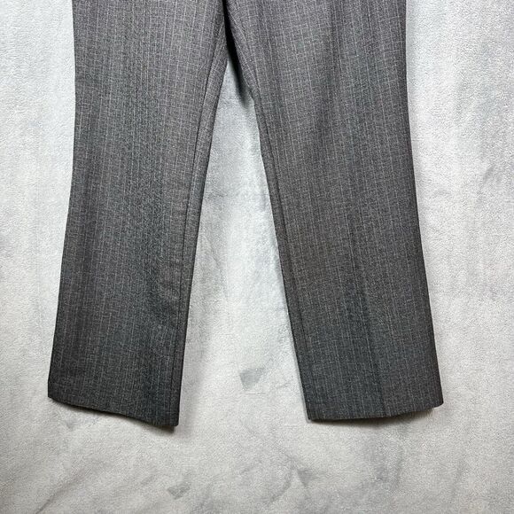 Nine West Pants Womens Sz 14 Gray Black Bootcut Checkered Trousers Dress Pants L - Picture 2 of 16
